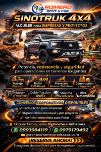 Alquila tu SINOTRUK 4X4